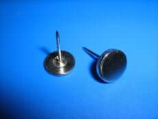 Clou acier tête plate 16 mm lisse