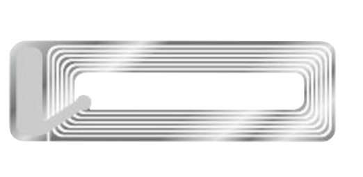 Etiquette antivol autocollante transparente RF 8.2 Mhz