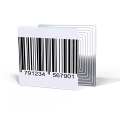 étiquette antivol autocollante RF 8.2 Mhz Faux Code Barre
