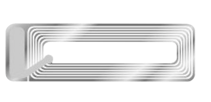 Etiquette antivol autocollante transparente RF 8.2 Mhz