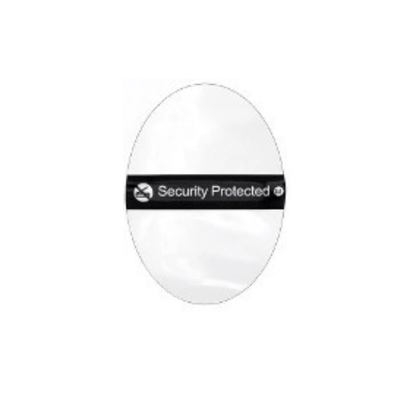Etiquette antivol autocollante transparente drapeau - AM 58 Khz