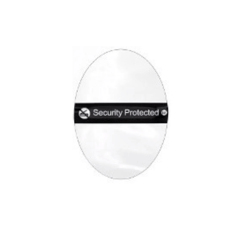 Etiquette antivol autocollante transparente drapeau - AM 58 Khz